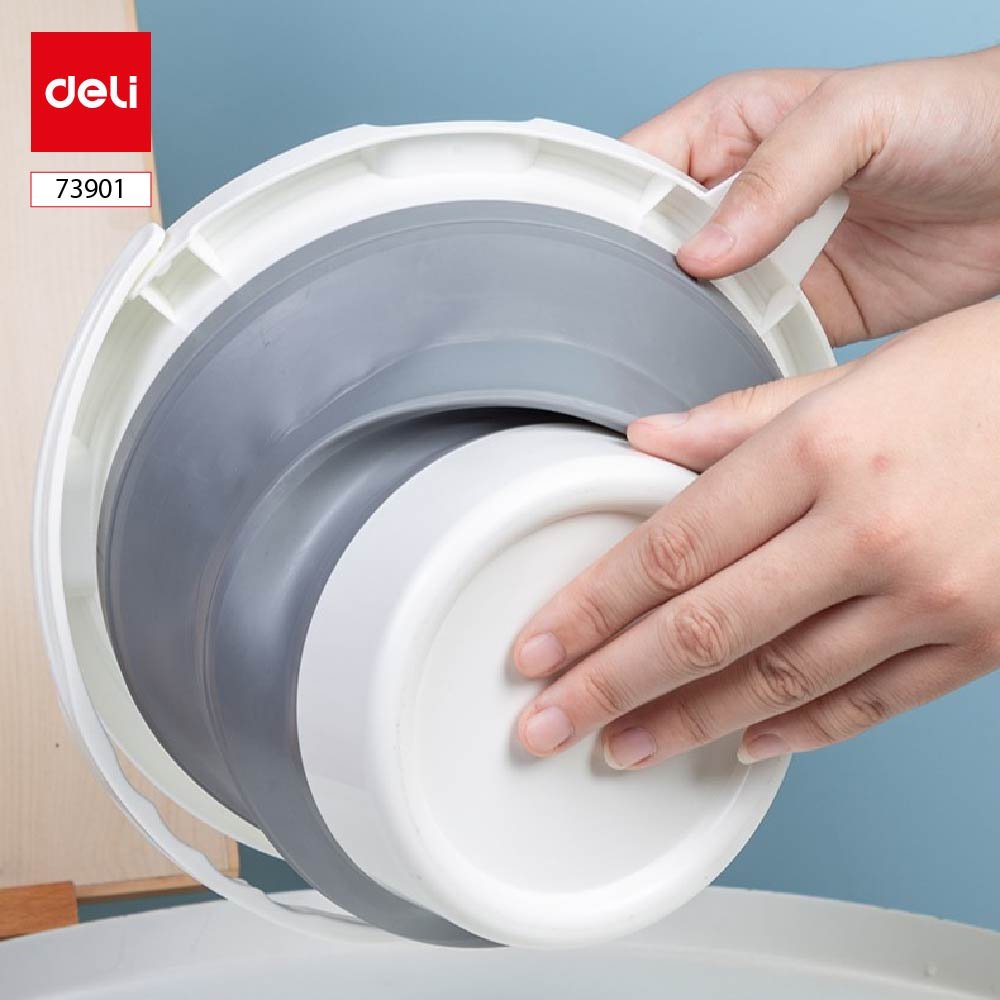 ديلي وعاء غسيل الفرشاة - قابل للطي - رمادي - E73901